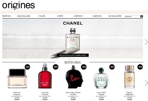 Sites de vente de parfums .